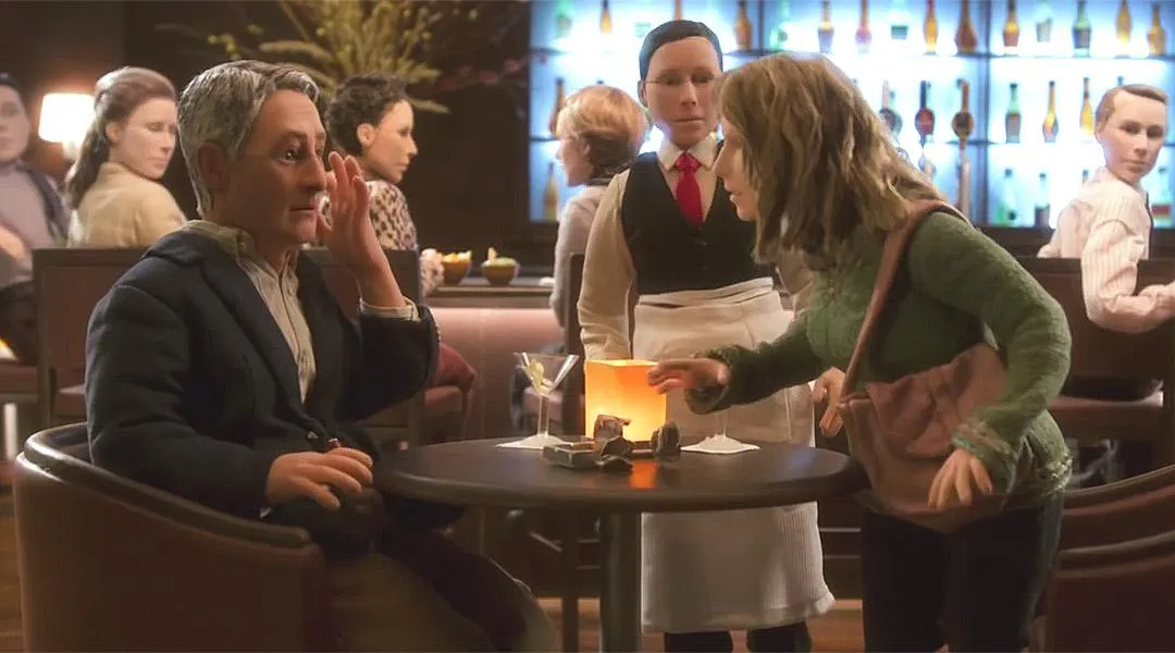 Anomalisa (2015)-A deeply adult and introspective stop-motion film exploring loneliness and human connection in a hyperreal style. (claymation)