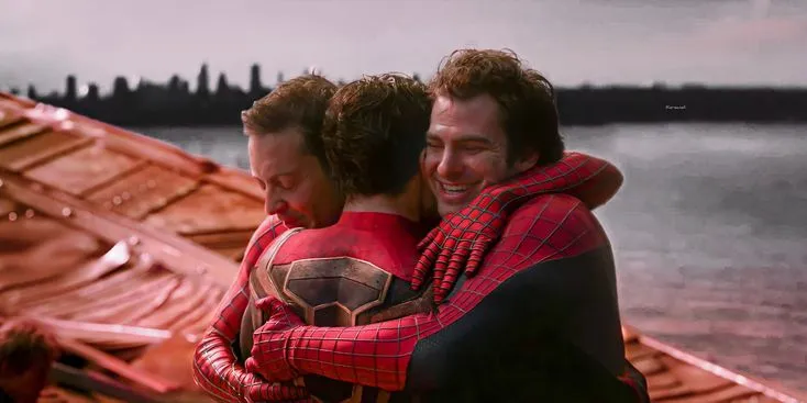 Andrew Garfield, Tom Holland and Tobey Maguire