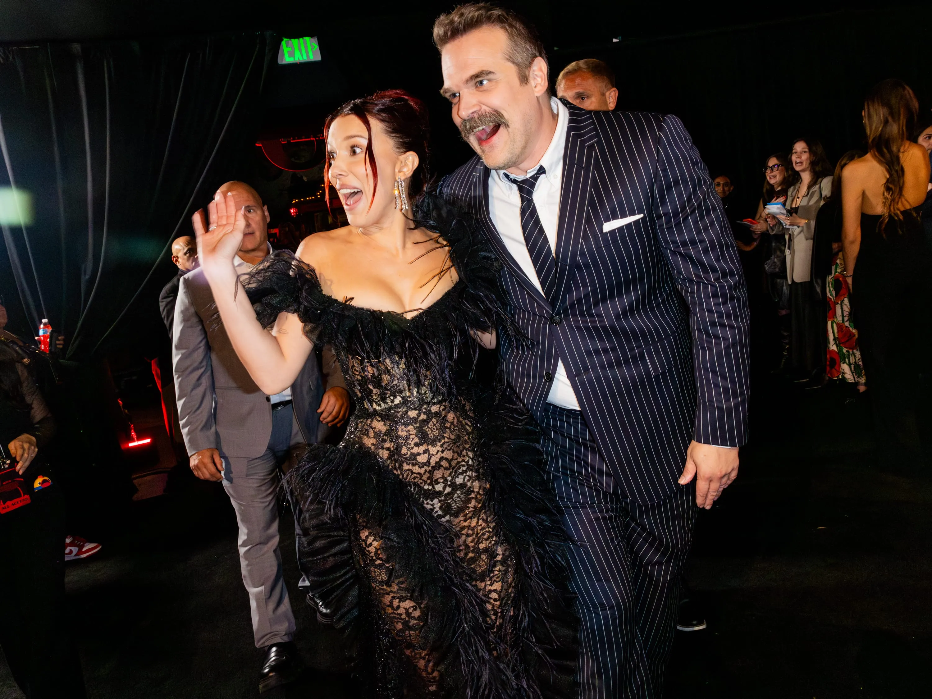 Millie Bobby Brown Shuts Down David Harbour 'Bullying' Rumors on Red Carpet - Parade