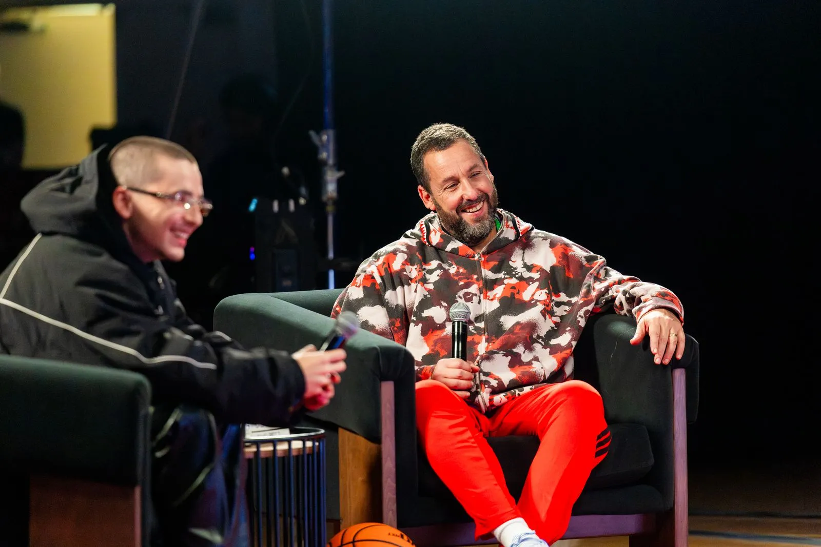 Timothée Chalamet and Adam Sandler Unite for 'Vanity Fair' Scene Selection Live | Vanity Fair